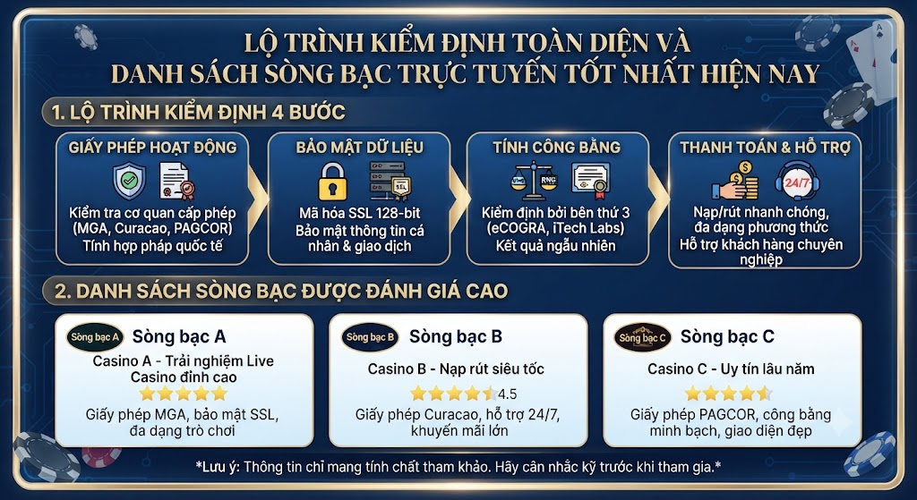 sòng bạc trực tuyến tốt nhất