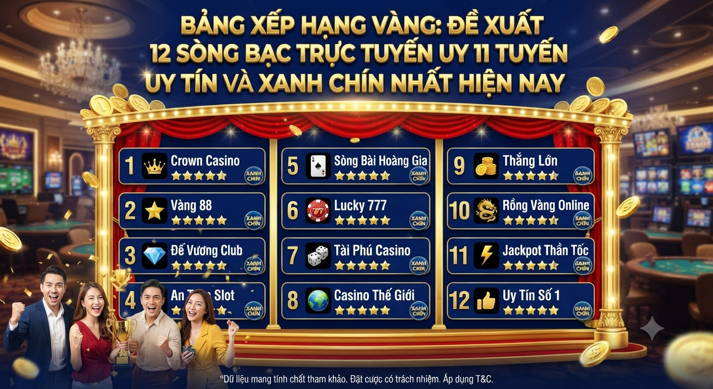 đề xuất 12 sòng bạc trực tuyến
